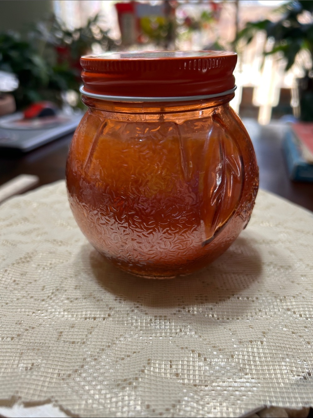 Spiced Peaches Soy Blend Scented Candle 11.3 Oz Spiced Peaches Scented New - Picture 4 of 7